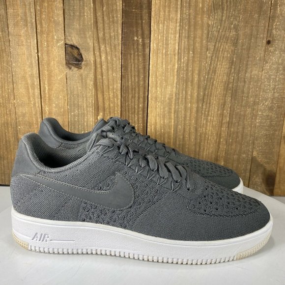 Nike Other - Nike Air Force 1 Ultra Flyknit Low Mens Size11.5 Dark Grey White Sneakers